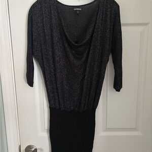 Express Shimmering Black dress
